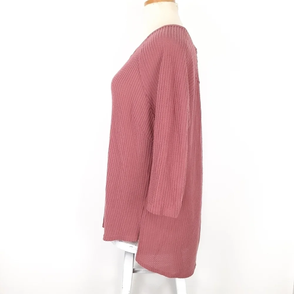 Melloday | Plus Size Thermal Waffle Knit Top_4
